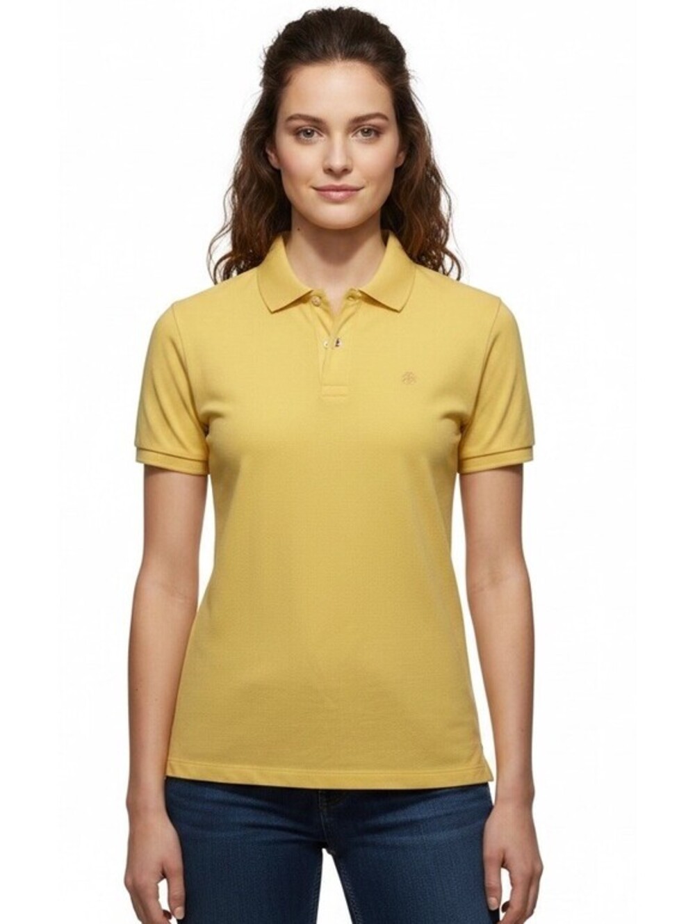 Brooks Brothers Women’s Size XS Yellow Polo Shirt Short Sleeve Preppy Summer